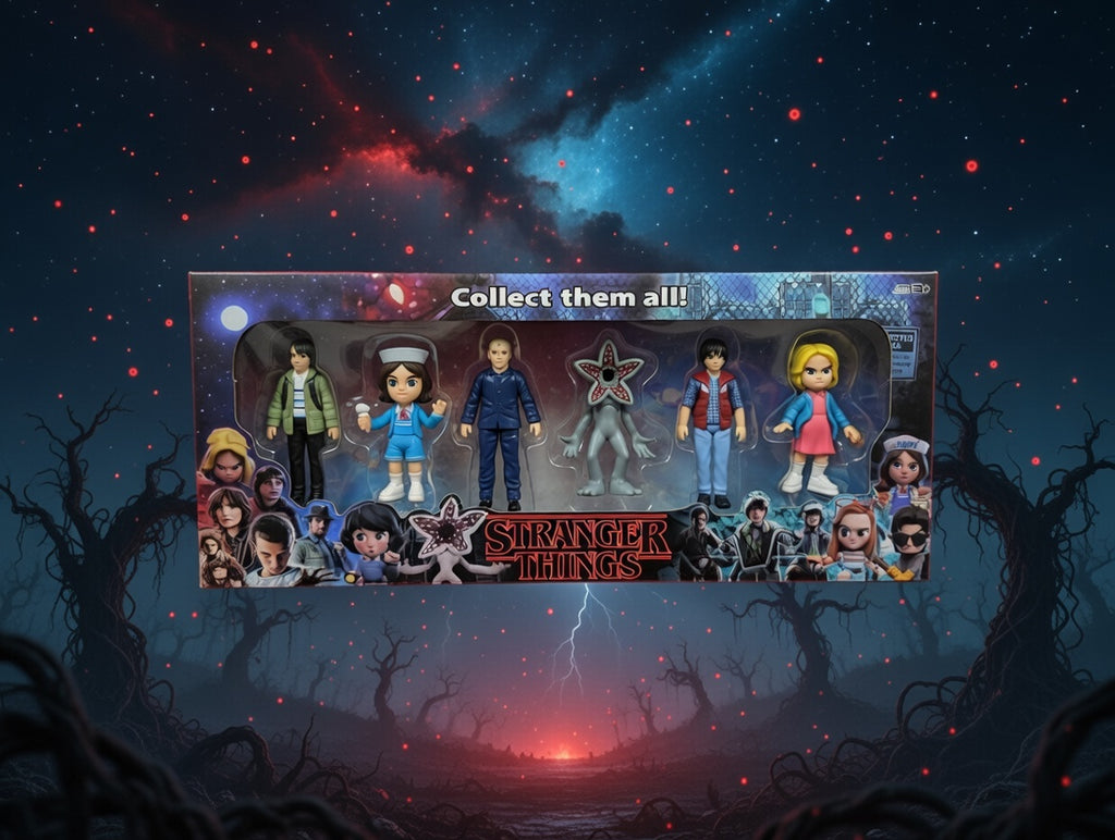 ZESTAW FIGUREK STRANGER THINGS 6 POSTACI DEMOGORGON PREZENT DLA DZIECI