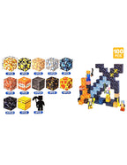 KLOCKI MAGNETYCZNE MINECRAFT MY WORLD MIECZ 100 EL. KONSTRUKTOR
