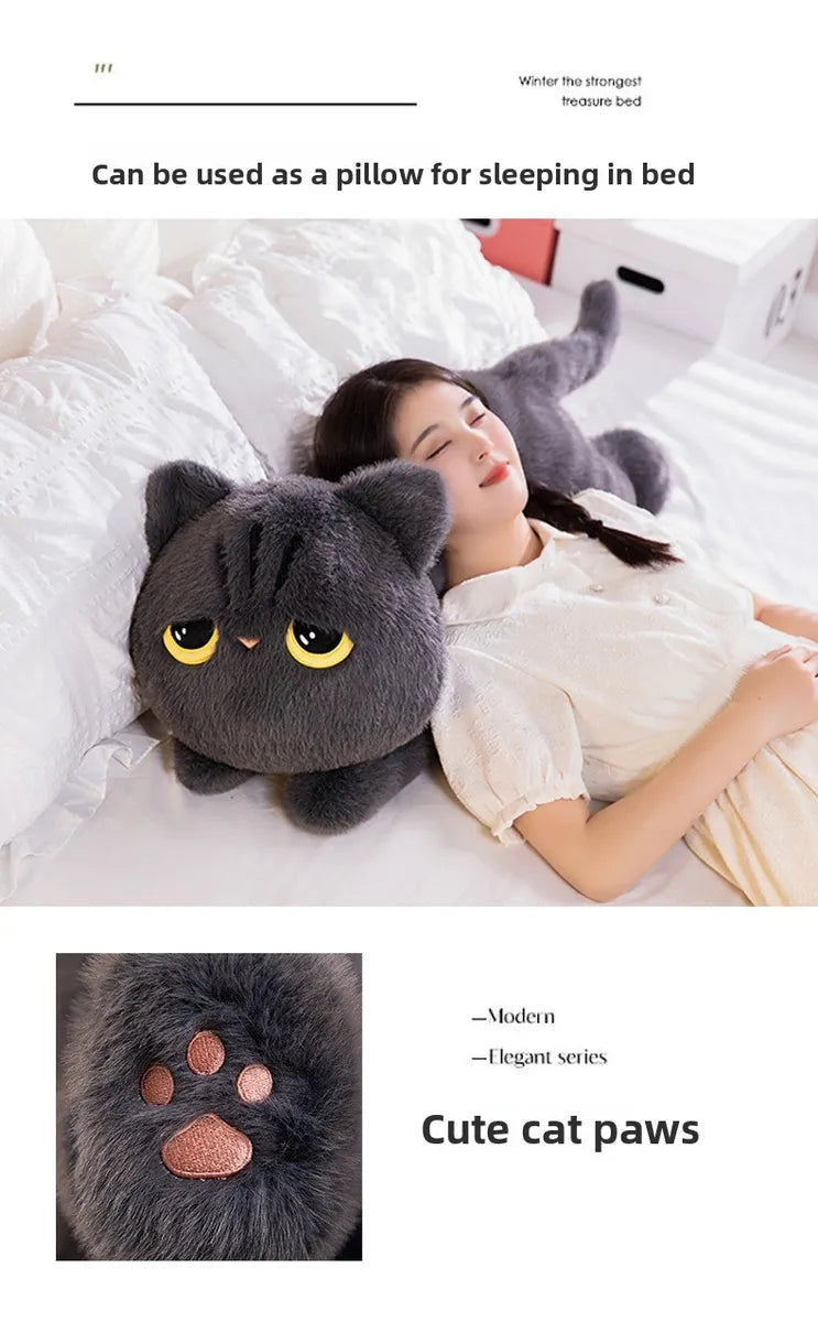 DUŻY PLUSZOWY KOTEK 70 CM MIĘKKA MASKOTKA DO PRZYTULANIA ZABAWKA PREZENT