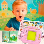 CZYTNIK KART JĘZYKA ANGIELSKIEGO ZABAWKA DO NAUKI 224 PREZENT ŚWIĘTA-SŁOŃ RÓŻOWY