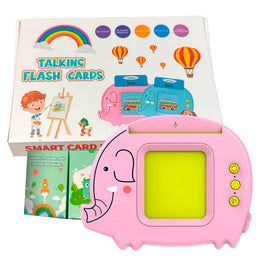 CZYTNIK KART JĘZYKA ANGIELSKIEGO ZABAWKA DO NAUKI 224 PREZENT ŚWIĘTA-SŁOŃ RÓŻOWY