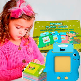 CZYTNIK KART JĘZYKA ANGIELSKIEGO ZABAWKA DO NAUKI 224 PREZENT ŚWIĘTA DINOZAUR NIEBIESKI