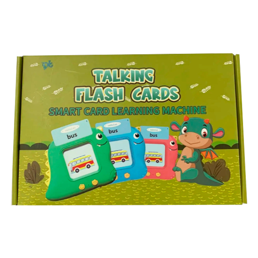 CZYTNIK KART JĘZYKA ANGIELSKIEGO ZABAWKA DO NAUKI 224 PREZENT ŚWIĘTA DINOZAUR NIEBIESKI