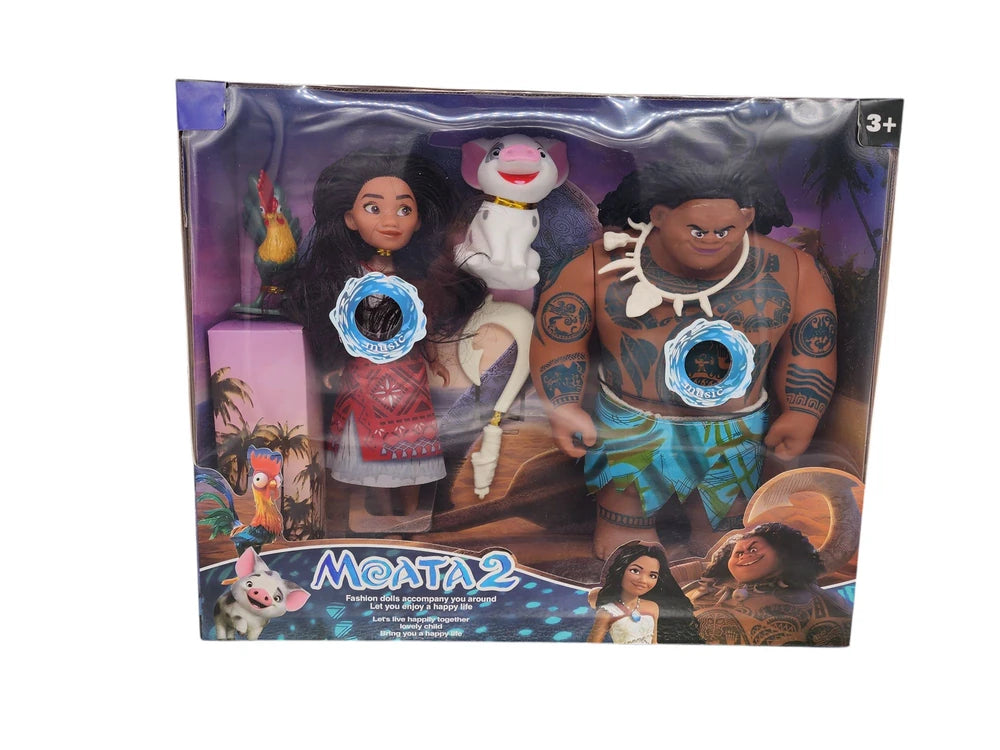 ZESTAW MOANA I MAUI (MATTEL 30 CM) — Z DŹWIĘKIEM