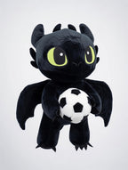 DUŻA MASKOTKA SMOK BEZZĘBNY 60 CM Z OGONEM PLUSZOWY DRAGON PREZENT