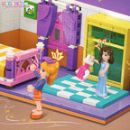 KLOCKI MY HOME SYPIALNIA 402 EL., ZESTAW DO ZŁOŻENIA BEDROOM PREZENT