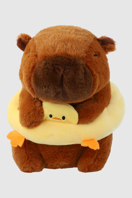 ZESTAW 2W1 CAPYBARA Z KURCZACZKIEM + ALBUM Z NAKLEJKAMI TOREBKA DLA DZIECKA