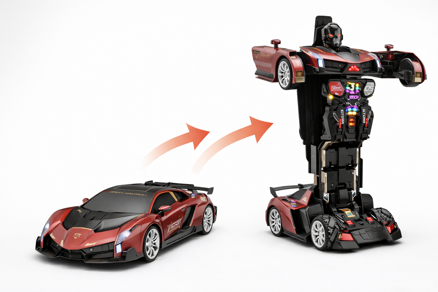 RC TRANSFORMER SUPERCAR 1:10 50 CM/ ROBOT SAMOCHÓD