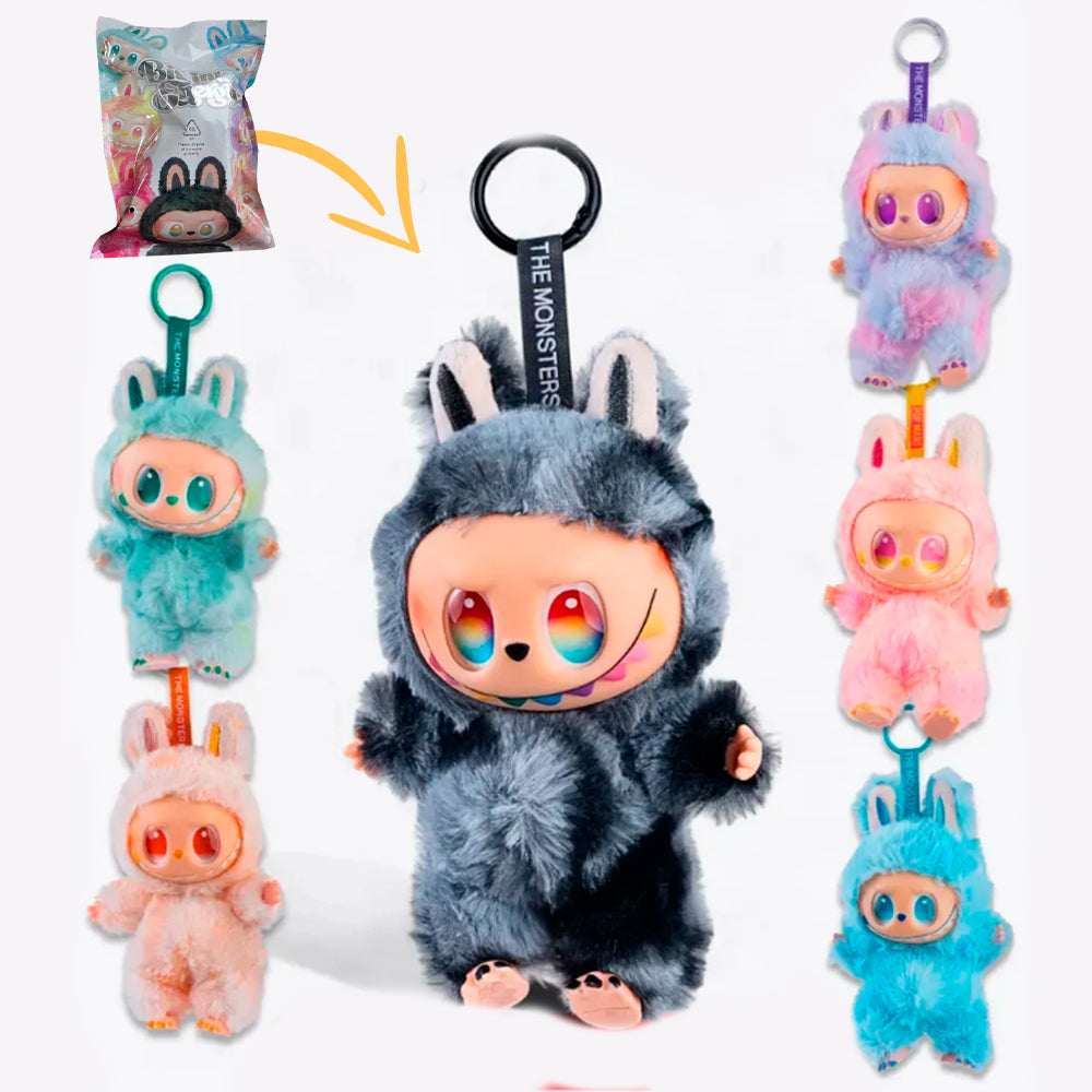 LABUBU MYSTERY COLOR - KOLEKCJONERSKA NIESPODZIANKA ANIME DUŻA LALKA MASKOTKA BRELOK LABUBU ZABAWKA