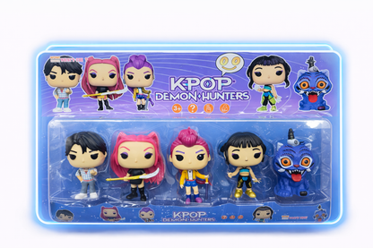 Figurki K-POP Demon Hunters – zestaw 5 figurek | Łowczynie Demonów