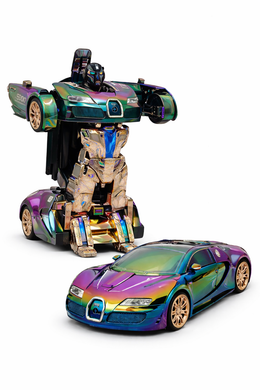 SAMOCHÓD RC TRANSFORMER 1:10, DUŻY ROBOT 48 CM