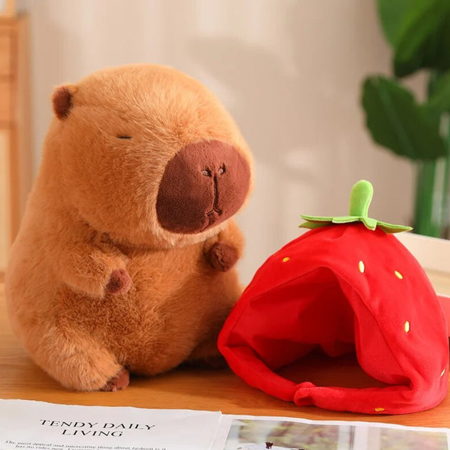 ZESTAW 2W1 CAPYBARA PLUSZAK 20 CM + ALBUM Z NAKLEJKAMI TOREBKA DLA DZIECKA