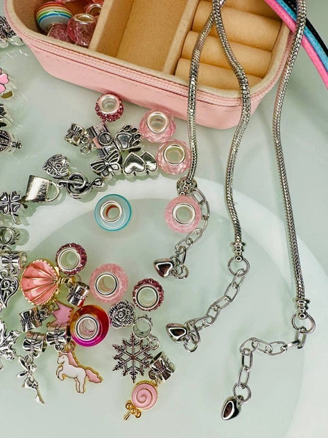 ZESTAW HUNTRIX DO TWORZENIA BRANSOLETEK CHARMS I NASZYJNIKÓW PRINCESS DIY