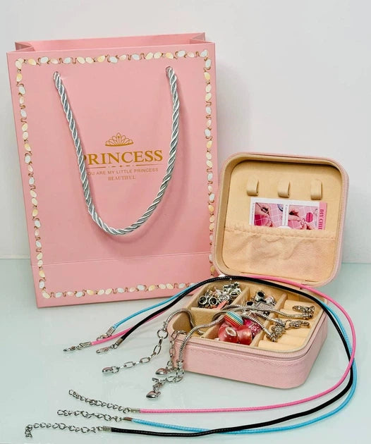 ZESTAW HUNTRIX DO TWORZENIA BRANSOLETEK CHARMS I NASZYJNIKÓW PRINCESS DIY