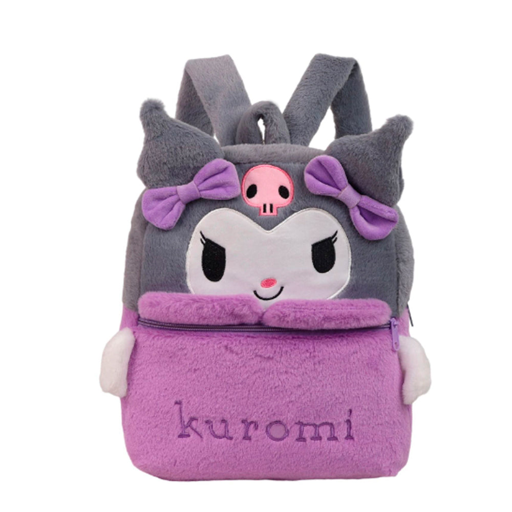 PLECAK SZKOLNY KUROMI PLECAK TOREBKA PLUSZAK PRZEDSZKOLNY HELLO KITTY MIĘKKI, PLUSZOWY JASNORÓŻOWY 40×30 CM