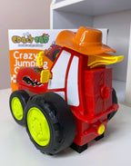 CRAZY JUMPING TRACTOR Z MUZYKĄ SKACZĄCY I TAŃCZĄCY TRAKTOR 3+ | CZERWONY
