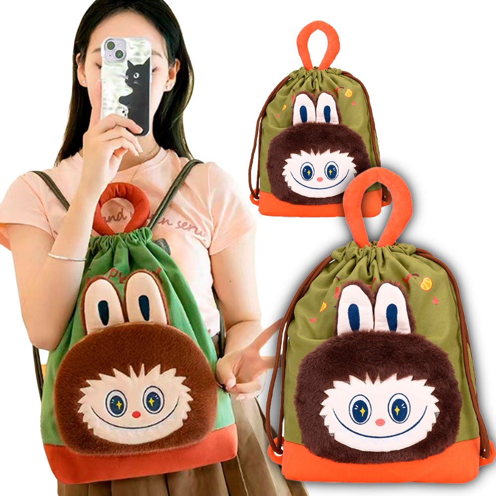 TORBA TOREBKA MIĘKKA PLUSZOWA LABUBU MONSTER TORBA MODNA TORBA DLA DZIECI I NASTOLATKÓW 50*35 СМ