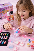 DIY ZESTAW DO TWORZENIA TABA ŁAPEK DLA DZIECI ZRÓB TO SAM SQUISHY ZABAWA