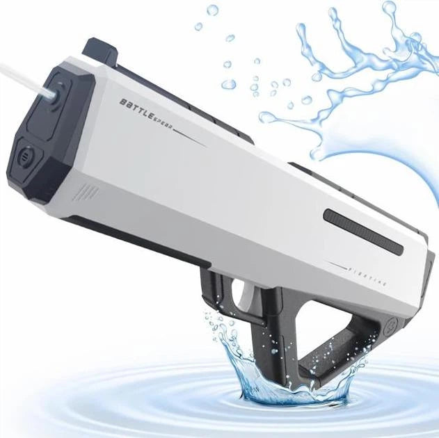 ELEKTRYCZNY PISTOLET NA WODĘ BIAŁY AUTOMAT 42 CM AKUMULATOR 12M HIT LATO