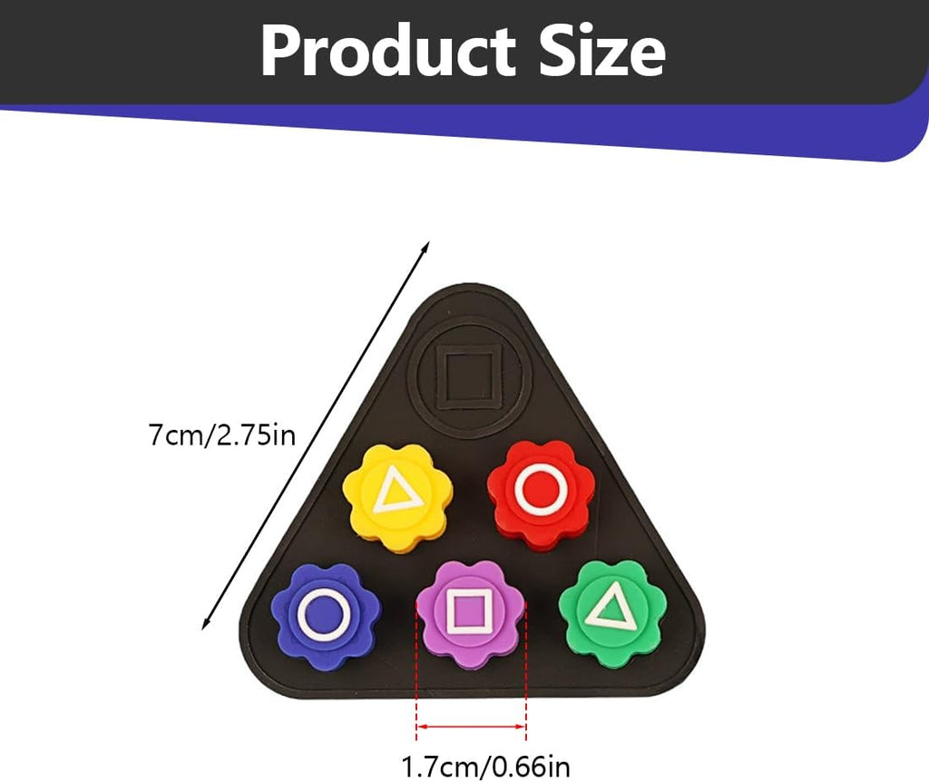 ZESTAW GIER 3W1 INSPIROWANY SQUID GAME KSZTAŁTY, WYZWANIA, GRY DLA DZIECI