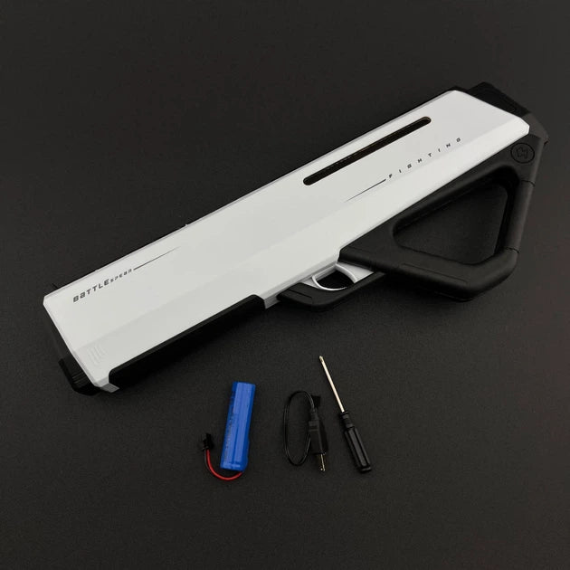 ELEKTRYCZNY PISTOLET NA WODĘ BIAŁY AUTOMAT 42 CM AKUMULATOR 12M HIT LATO