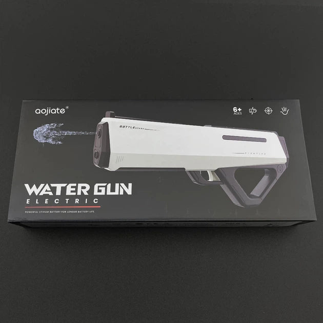 ELEKTRYCZNY PISTOLET NA WODĘ BIAŁY AUTOMAT 42 CM AKUMULATOR 12M HIT LATO