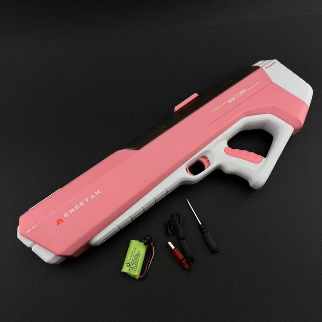 PISTOLET NA WODĘ RÓŻOWY ELEKTRYCZNY AKUMULATOR AUTOMATYCZNY POBÓR WODY