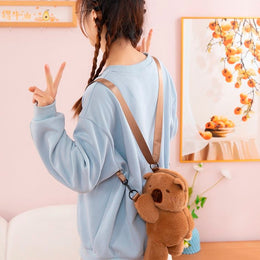 PLECAK TORBA ZABAWKOWY MYAKA CAPIBARA KAPIBARA PLUSZOWY PLUSZOWA TORBA 30*20 см