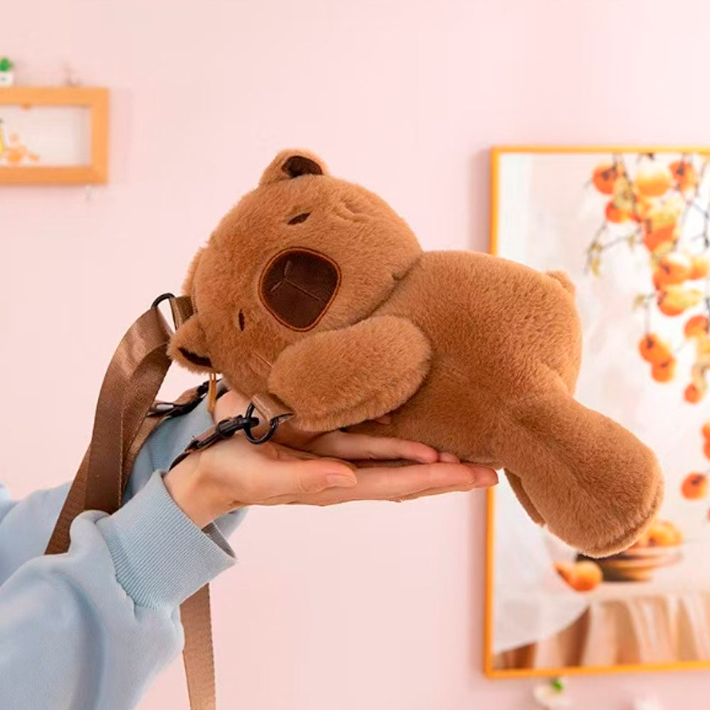 PLECAK TORBA ZABAWKOWY MYAKA CAPIBARA KAPIBARA PLUSZOWY PLUSZOWA TORBA 30*20 см