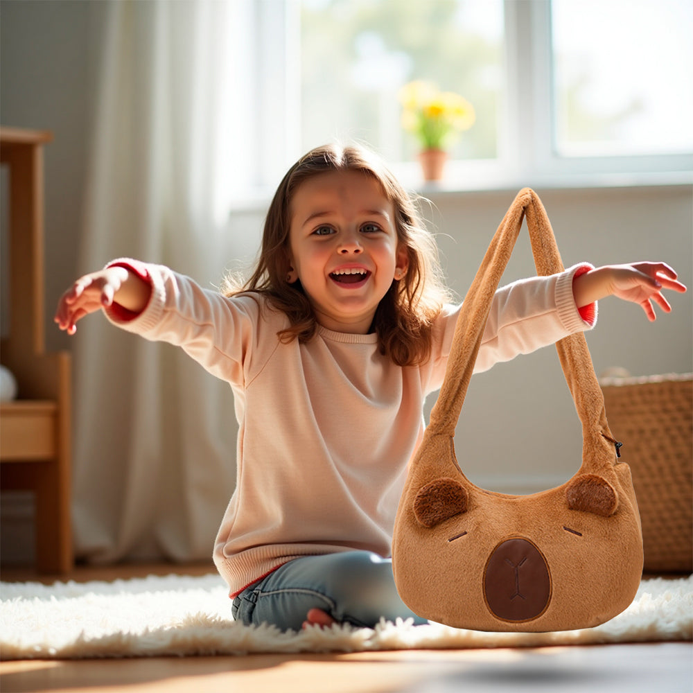 PLUSZOWA TORBA  ZABAWKOWY MYAKA CAPIBARA KAPIBARA PLUSZOWY PLUSZOWA TORBA70X50