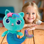 KOCI DOMEK GABI SYRENKOTKA METALICZNY OGON PRZYTULANKA SŁODKI KOTEK 30cm