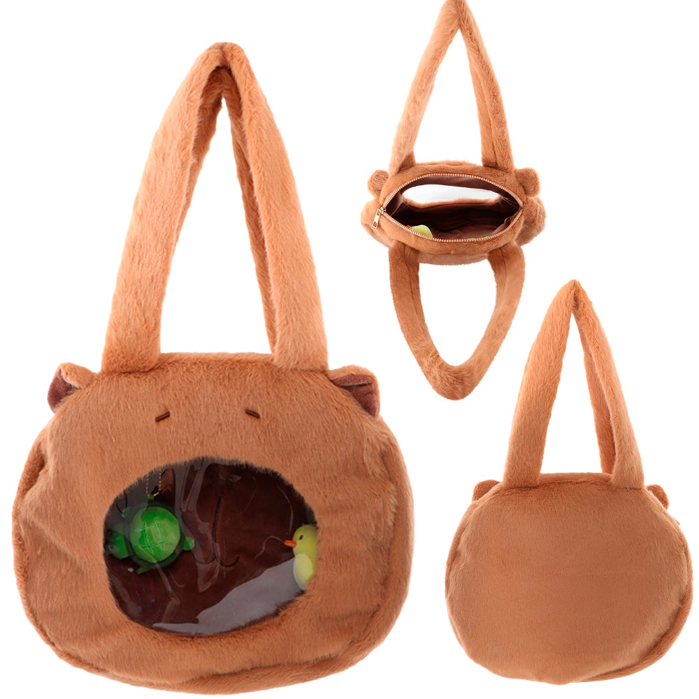 PLUSZOWA TORBA  ZABAWKOWY MYAKA CAPIBARA KAPIBARA PLUSZOWY PLUSZOWA TORBA 50 *35 см