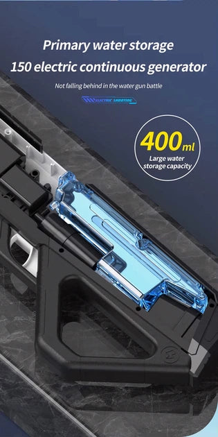 ELEKTRYCZNY PISTOLET NA WODĘ RÓŻOWY AUTOMAT 42 CM AKUMULATOR 12M HIT LATO