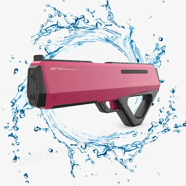 ELEKTRYCZNY PISTOLET NA WODĘ RÓŻOWY AUTOMAT 42 CM AKUMULATOR 12M HIT LATO