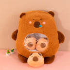 MIĘKKA PLUSZOWA PODUSZKA KAPIBARA MASKOTKA DLA DZIECI 35*30 см MASKOTKA PREZENT DLA DZIECI