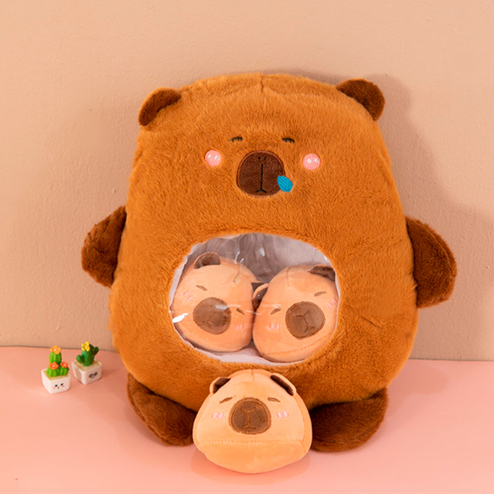 MIĘKKA PLUSZOWA PODUSZKA KAPIBARA MASKOTKA DLA DZIECI 35*30 см MASKOTKA PREZENT DLA DZIECI