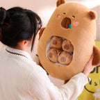 MIĘKKA PLUSZOWA PODUSZKA KAPIBARA MASKOTKA DLA DZIECI 35*30 см MASKOTKA PREZENT DLA DZIECI