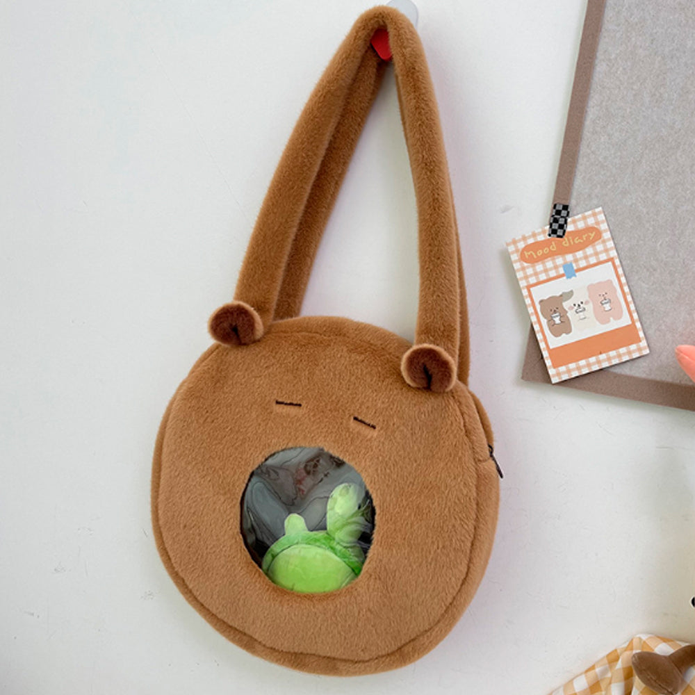 PLUSZOWA TORBA  ZABAWKOWY MYAKA CAPIBARA KAPIBARA PLUSZOWY PLUSZOWA TORBA 50 *35 см