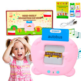 CZYTNIK KART DO NAUKI SŁÓWEK POLSKI I ANGIELSKI 448 SŁÓW III TRYBY JĘZYKÓW RÓŻOWY