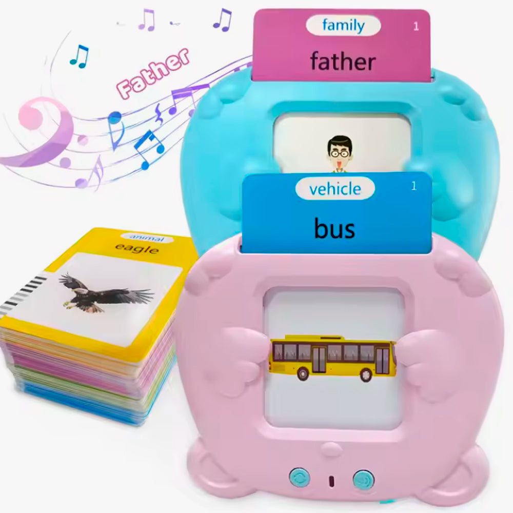 CZYTNIK KART DO NAUKI SŁÓWEK POLSKI I ANGIELSKI 448 SŁÓW III TRYBY JĘZYKÓW RÓŻOWY