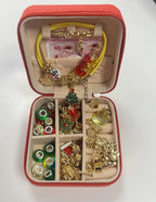 XMAS DIY ZESTAW DO ROBIENIA BRANSOLETEK BIŻUTERII KORALIKI ŚWIĄTECZNE