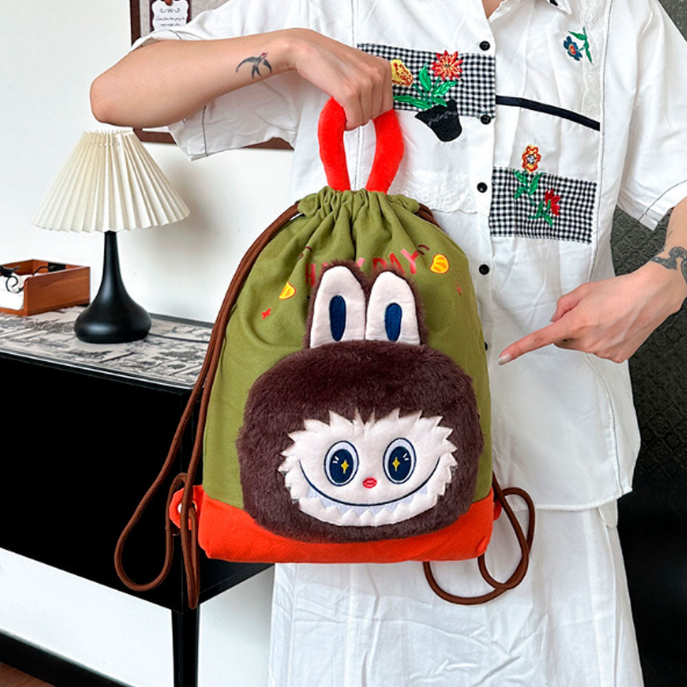 TORBA TOREBKA MIĘKKA PLUSZOWA LABUBU MONSTER TORBA MODNA TORBA DLA DZIECI I NASTOLATKÓW 50*35 СМ