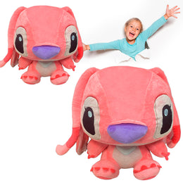 MIĘKKA PLUSZOWA ZABAWKA ANIOŁEK STICHA Z KRESKÓWKI LILO I STICH MASYASHA PODUSZKA RÓŻOWA 35 CM