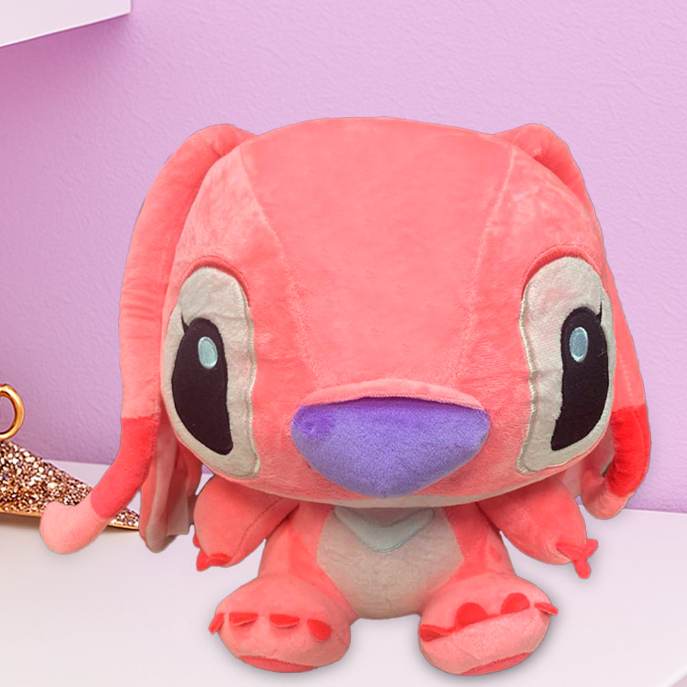 MIĘKKA PLUSZOWA ZABAWKA ANIOŁEK STICHA Z KRESKÓWKI LILO I STICH MASYASHA PODUSZKA RÓŻOWA 40 CM