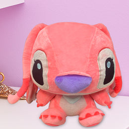 MIĘKKA PLUSZOWA ZABAWKA ANIOŁEK STICHA Z KRESKÓWKI LILO I STICH MASYASHA PODUSZKA RÓŻOWA 50 CM