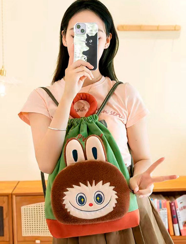 TORBA TOREBKA MIĘKKA PLUSZOWA LABUBU MONSTER TORBA MODNA TORBA DLA DZIECI I NASTOLATKÓW 50*35 СМ