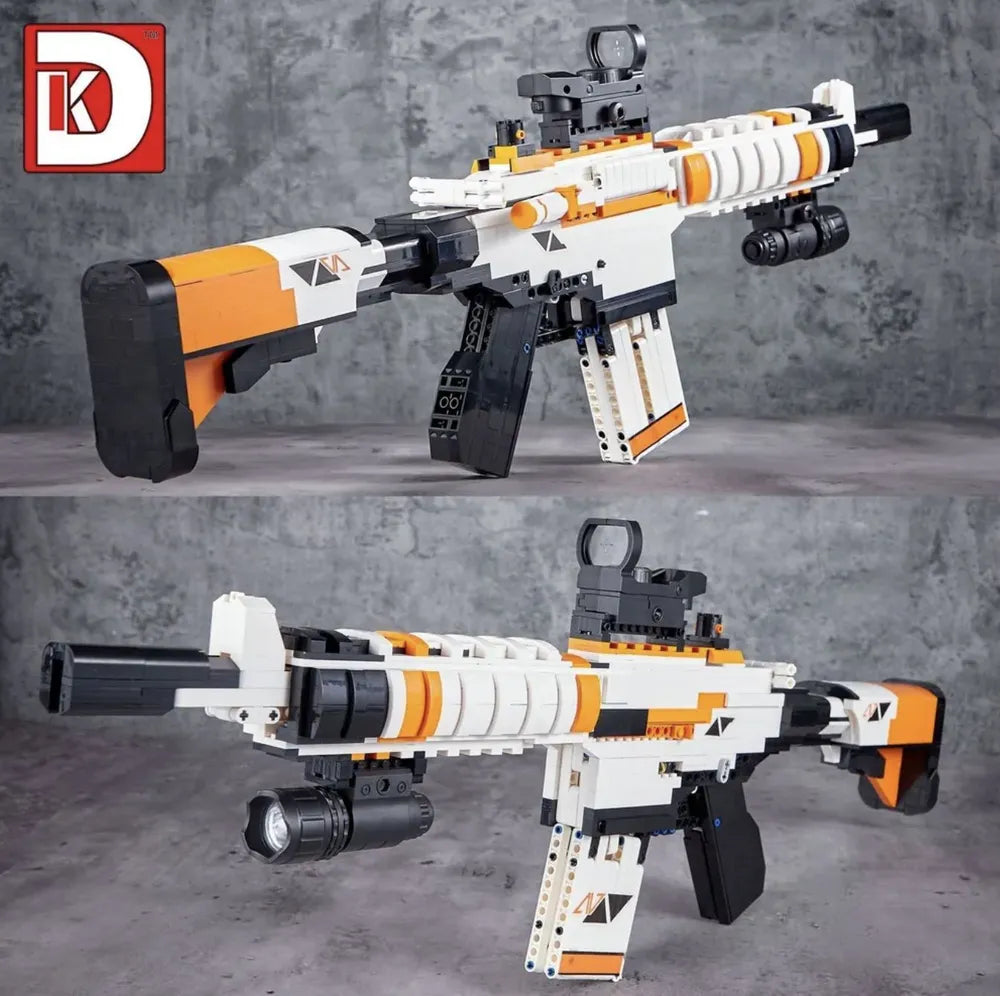 KLOCKI PROJEKTANT MONTAŻ BROŃ M4A4 AZIMOV (1388 CZĘŚCI) CS:GO DLA CHŁOPAKA