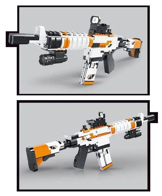 KLOCKI PROJEKTANT MONTAŻ BROŃ M4A4 AZIMOV (1388 CZĘŚCI) CS:GO DLA CHŁOPAKA