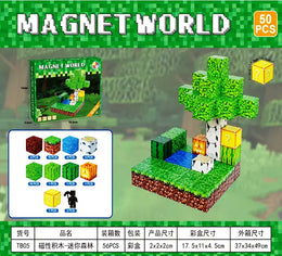 MAGNETYCZNY KONSTRUKTOR "MINECRAFT WORLD: MINI-LAS" (50 ELEMENTÓW)
