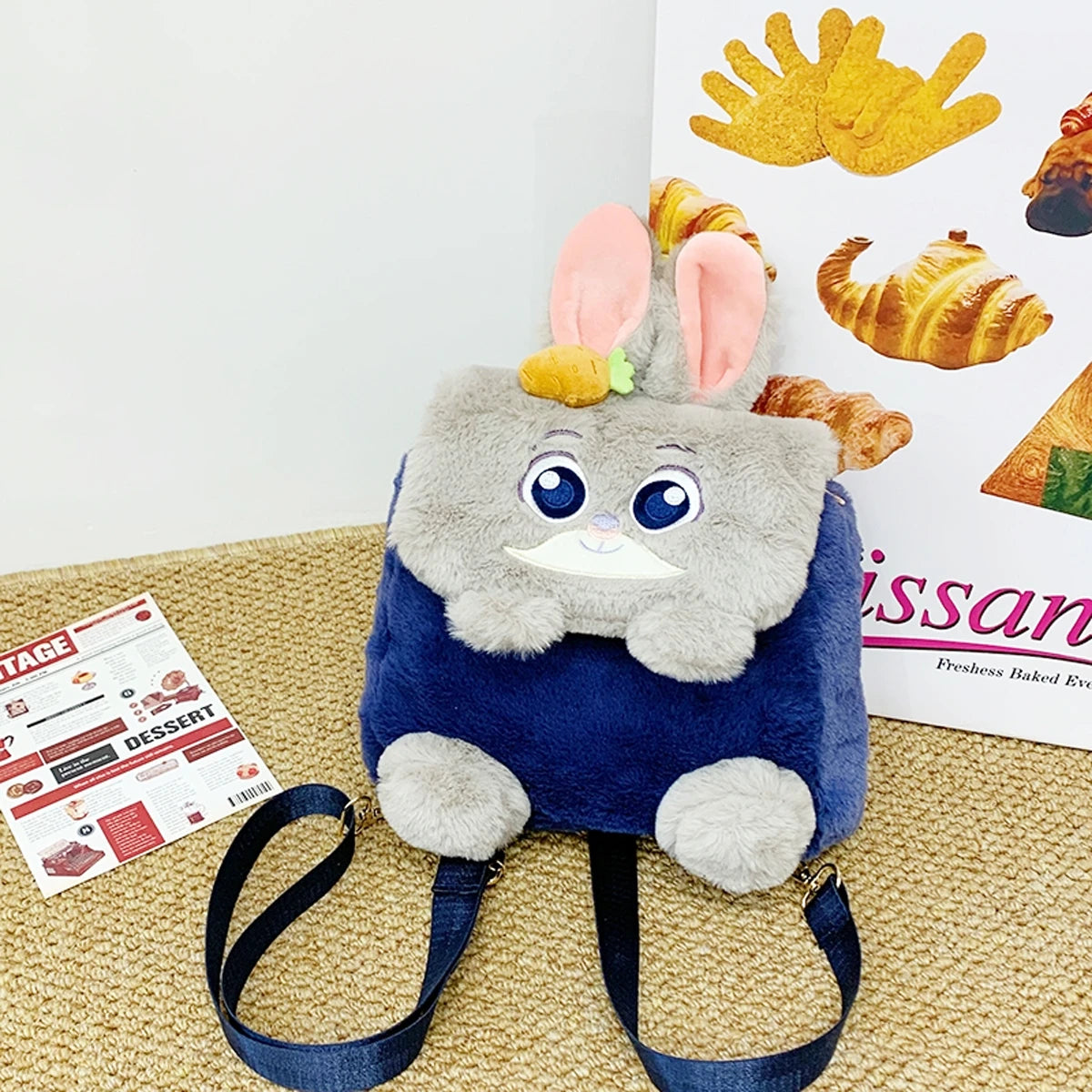 PLUSZOWA TORBA-PLECAK KRÓLIK JUDY 25×25 CM + LOSOWY BRELOK GRATIS ZOOTOPIA